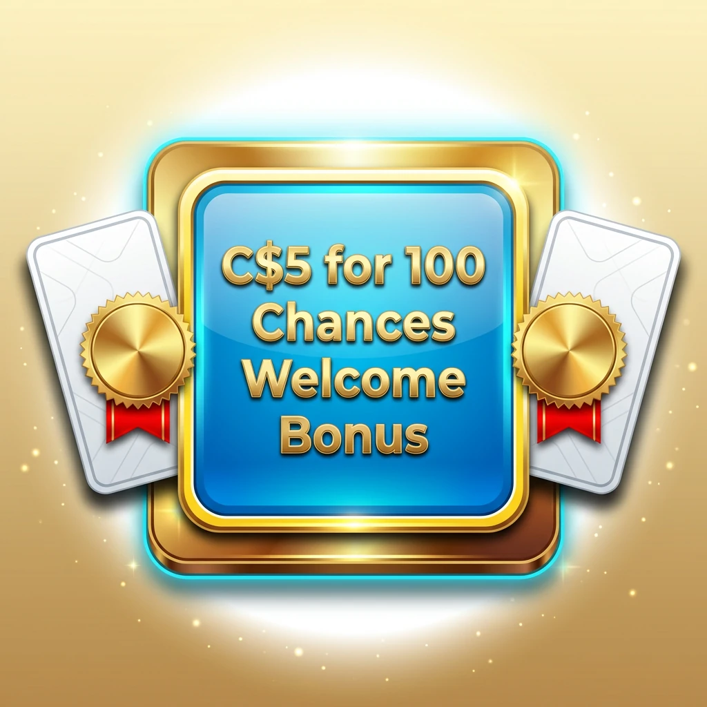 C$5 for 100 Chances Welcome Bonus
